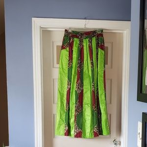 African print skirt
